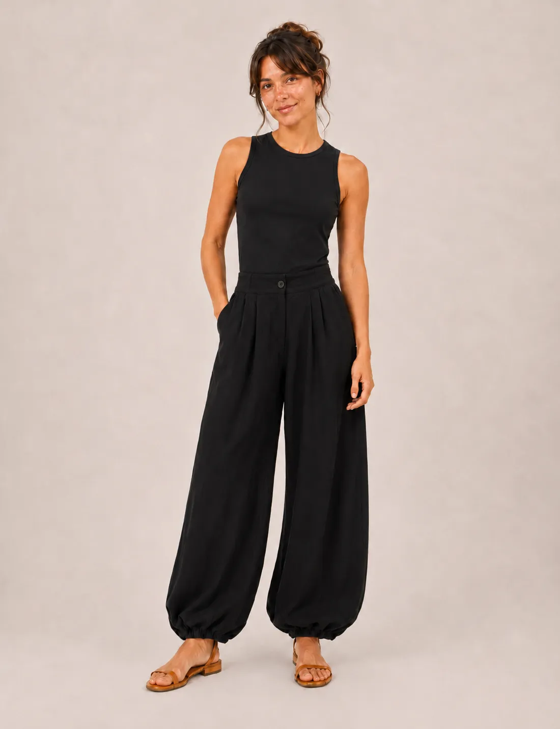 Pantalón Bombacho Negro