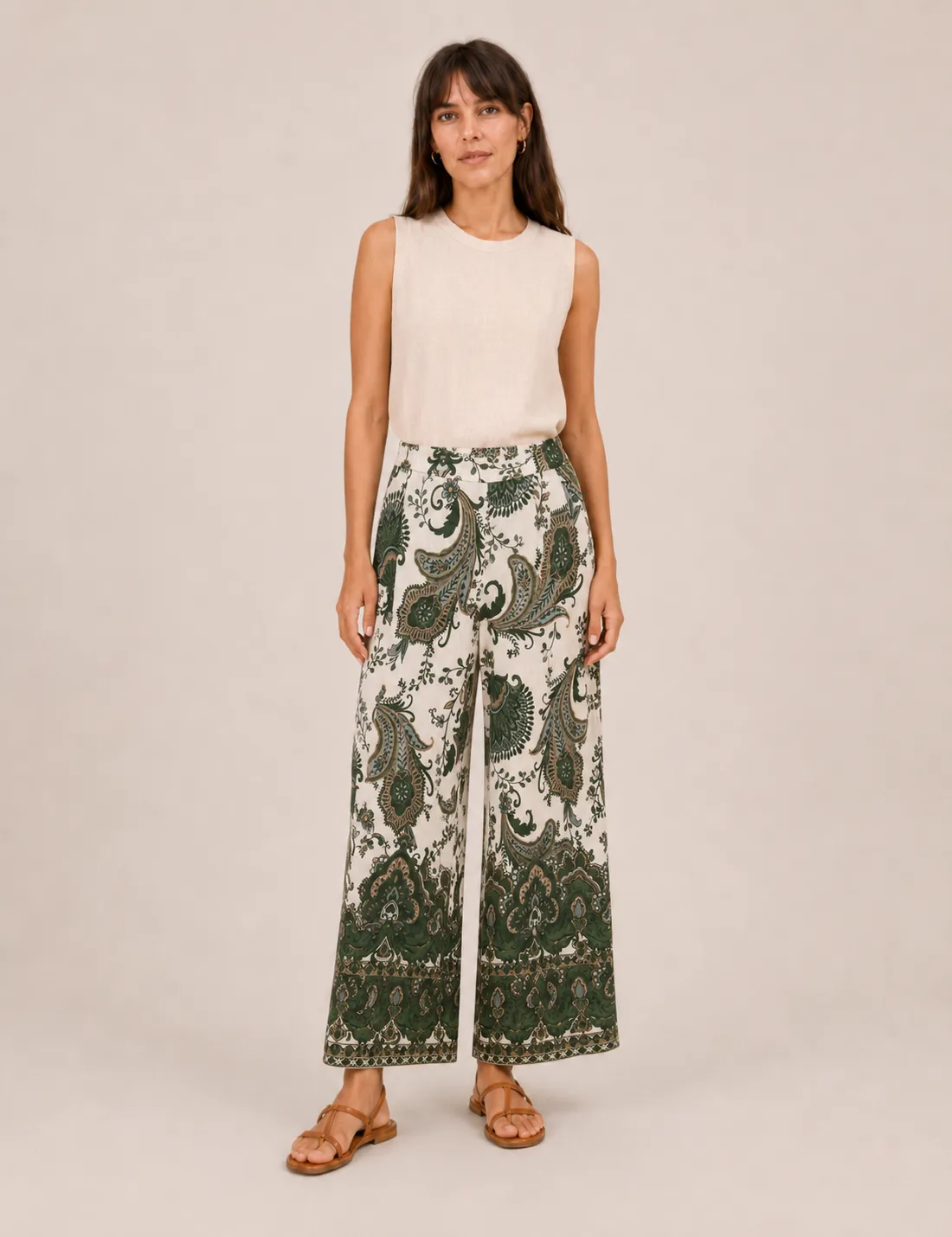 Pantalón Estampado Presley Verde