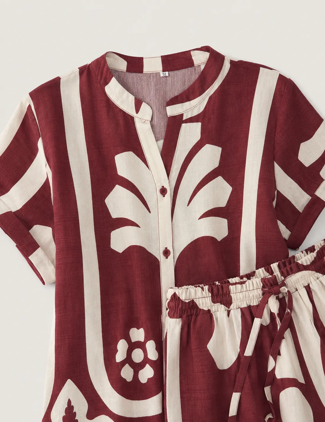 Blusa Estampado Burdeos - Imagen 4