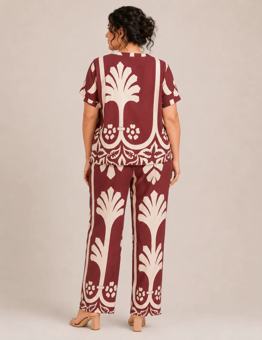 Alternative view of Blusa Estampado Burdeos