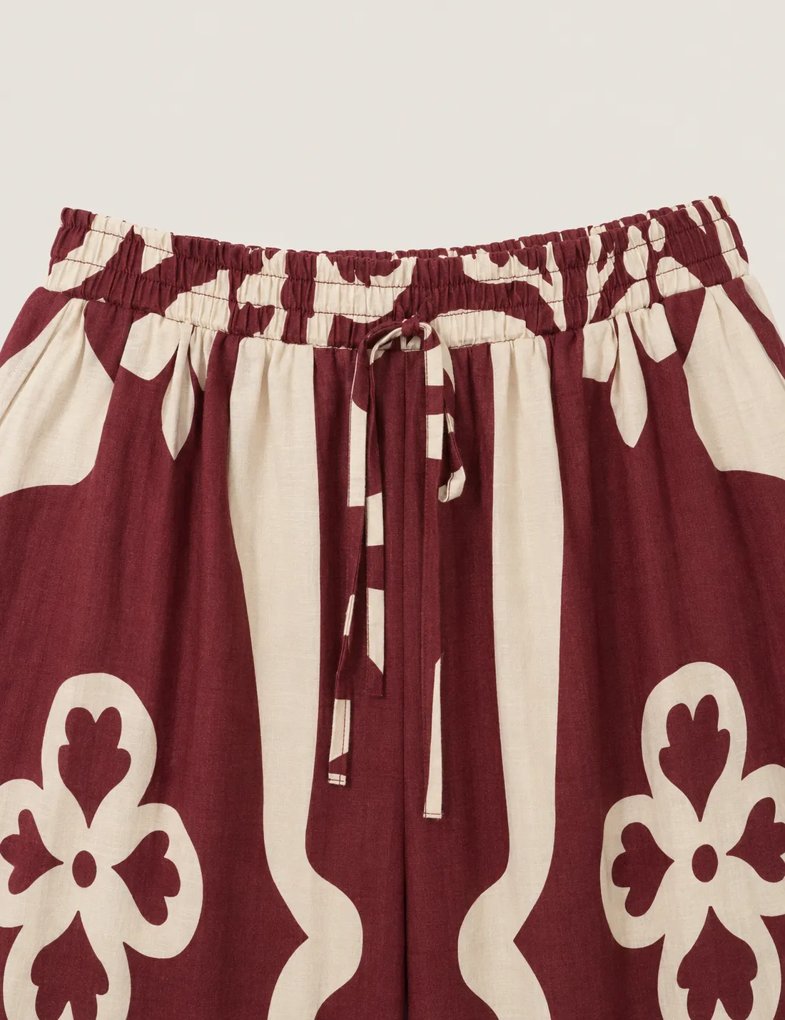 Pantalón Estampado Burdeos - Imagen 4