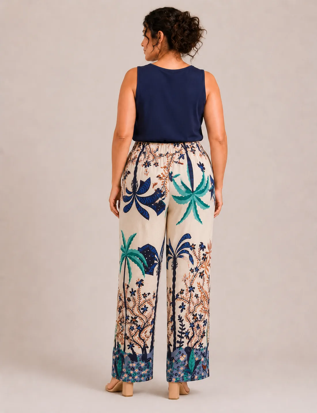 Alternative view of Pantalón Estampado Marino