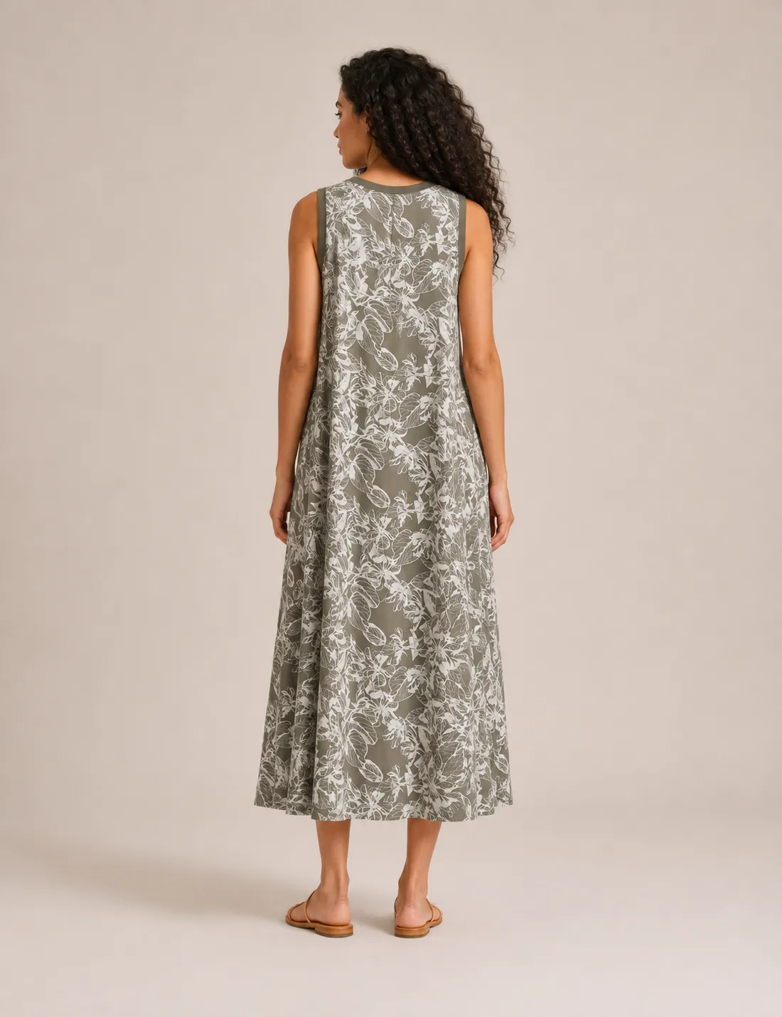 Alternative view of Vestido Estampado Kaki