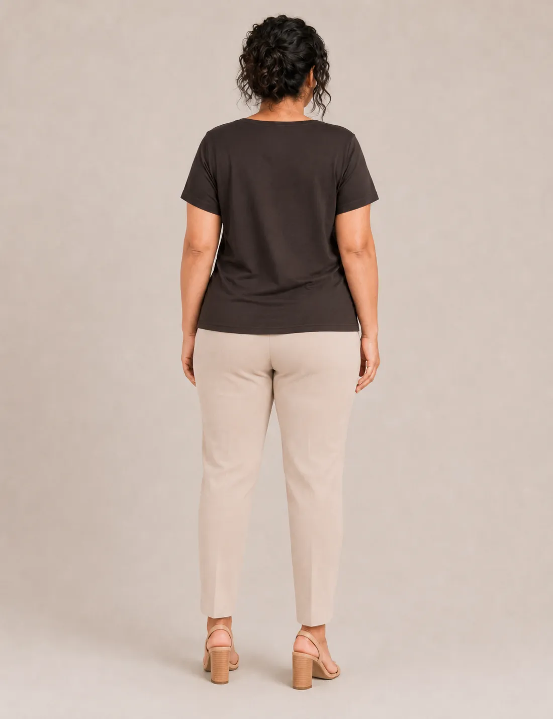 Alternative view of Camiseta Crochet Marrón