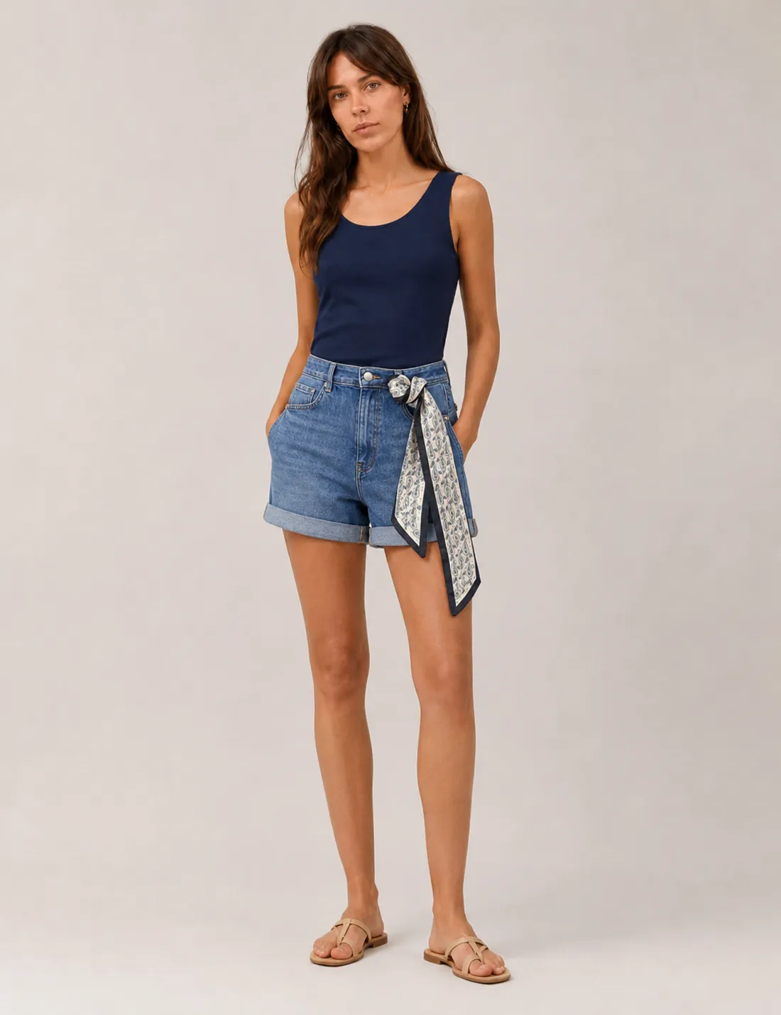 Short Pañuelo Denim