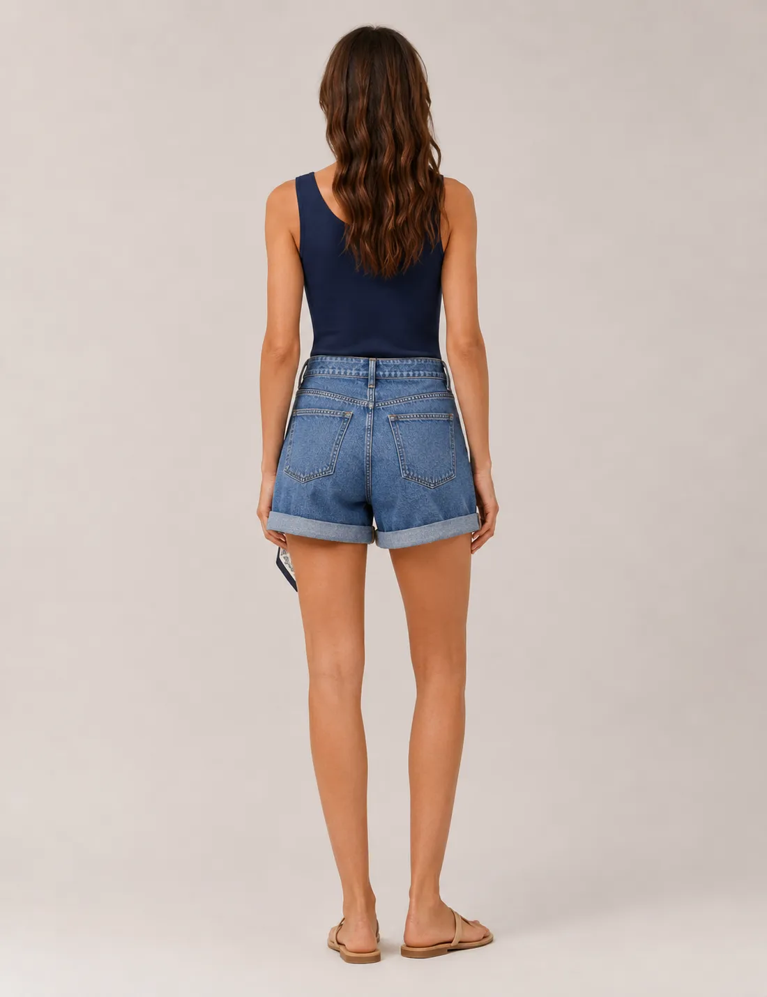 Alternative view of Short Pañuelo Denim
