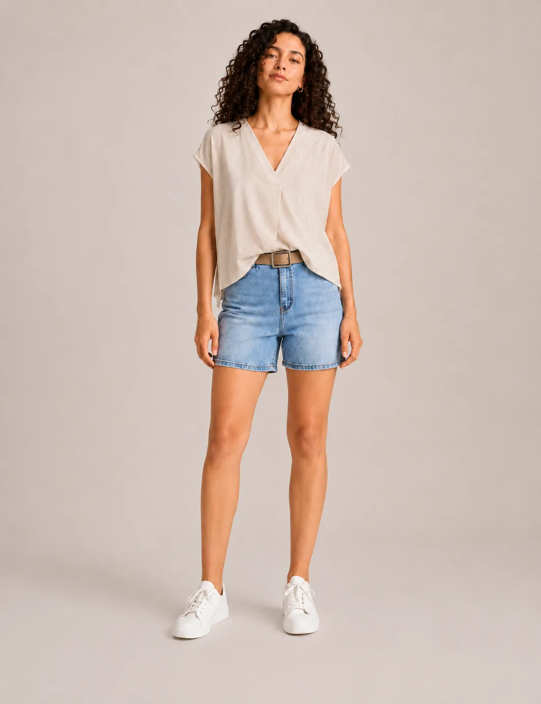 Blusa Lino Crema