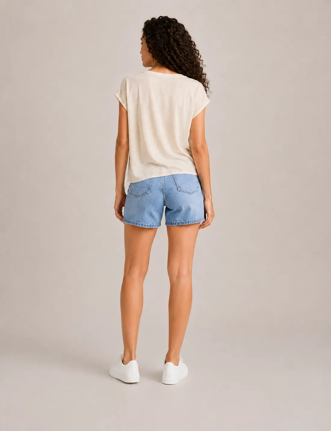 Alternative view of Blusa Lino Crema