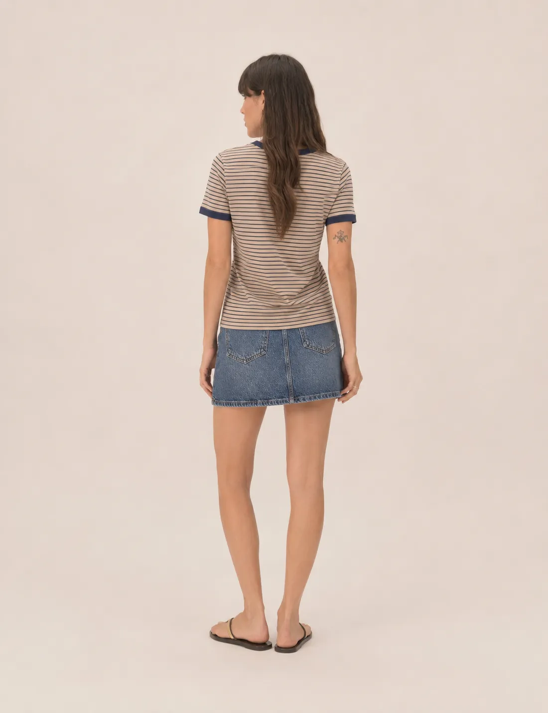 Alternative view of Camiseta Rayas Kaki
