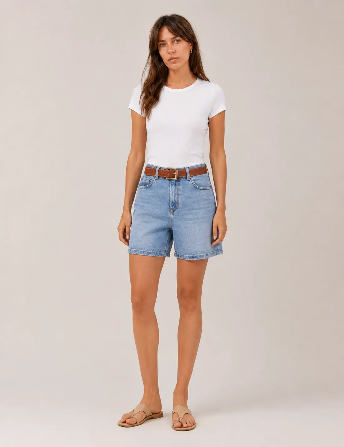 Short Denim Cinturón