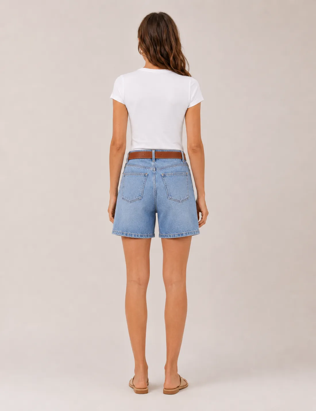 Alternative view of Short Denim Cinturón