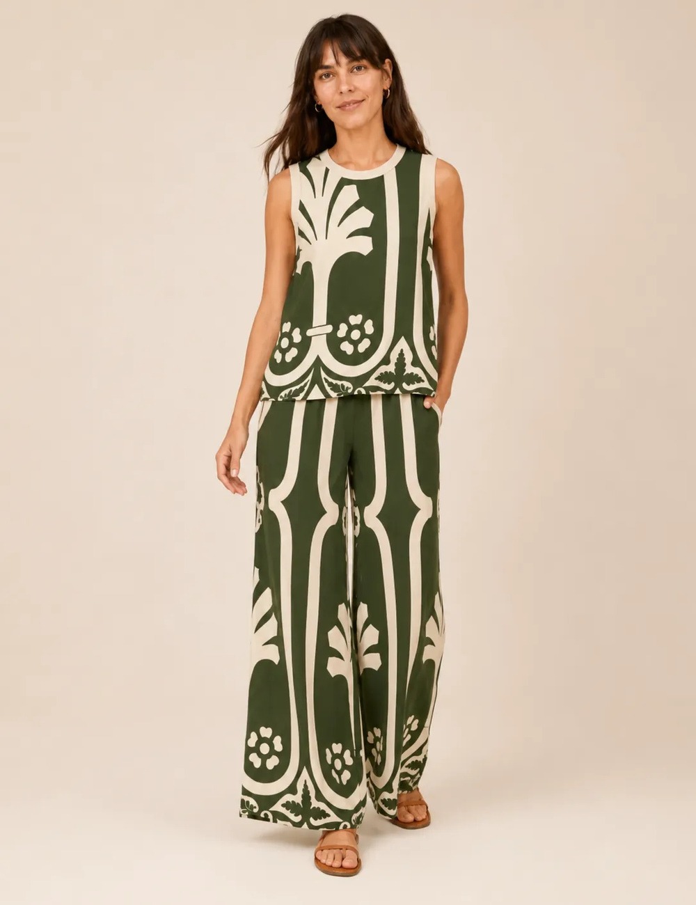 Blusa Estampada Verde