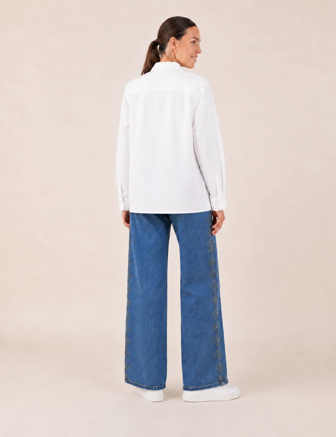Alternative view of Sobrecamisa Calada Blanco