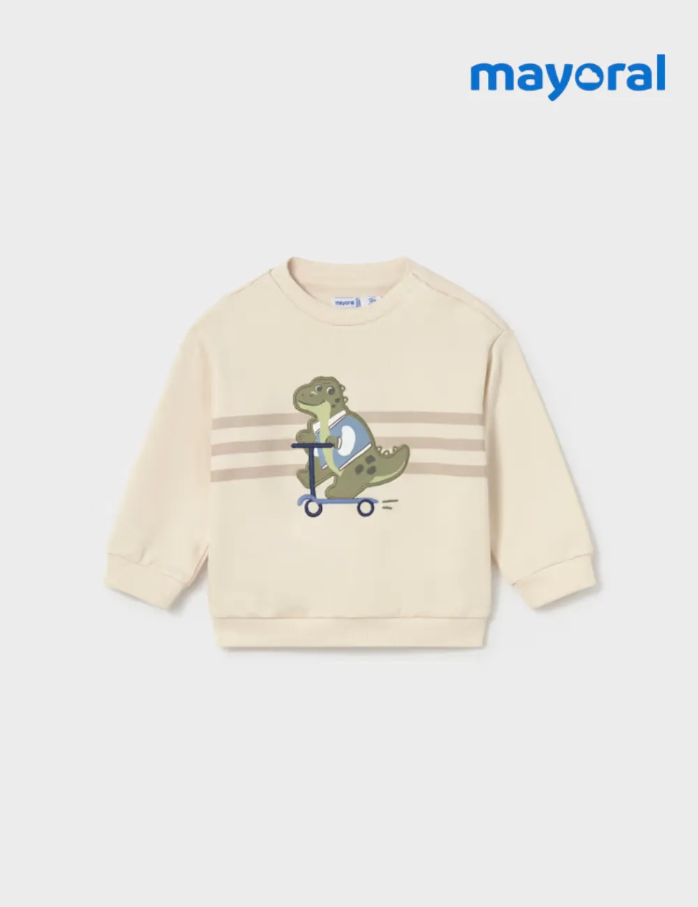 Sudadera Dinosaurio Tostado