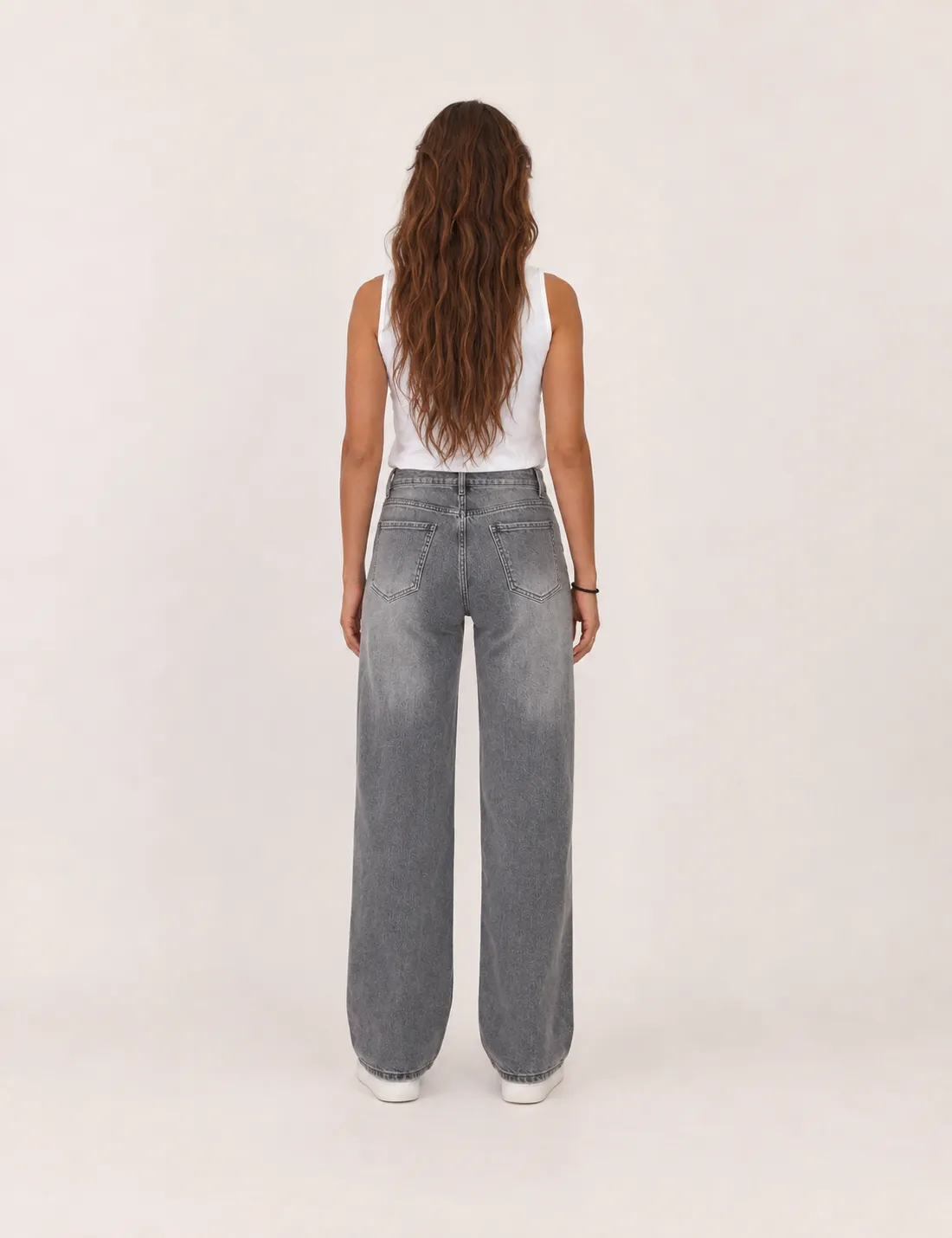 Alternative view of Jeans Straight Estrellas Gris