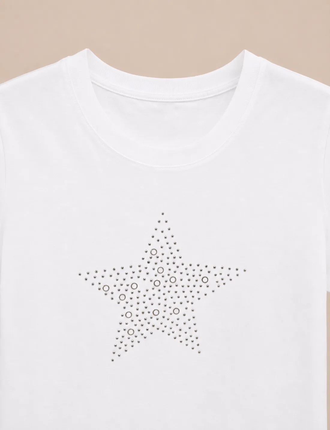 Alternative view of Camiseta Estrella Strass Blanca