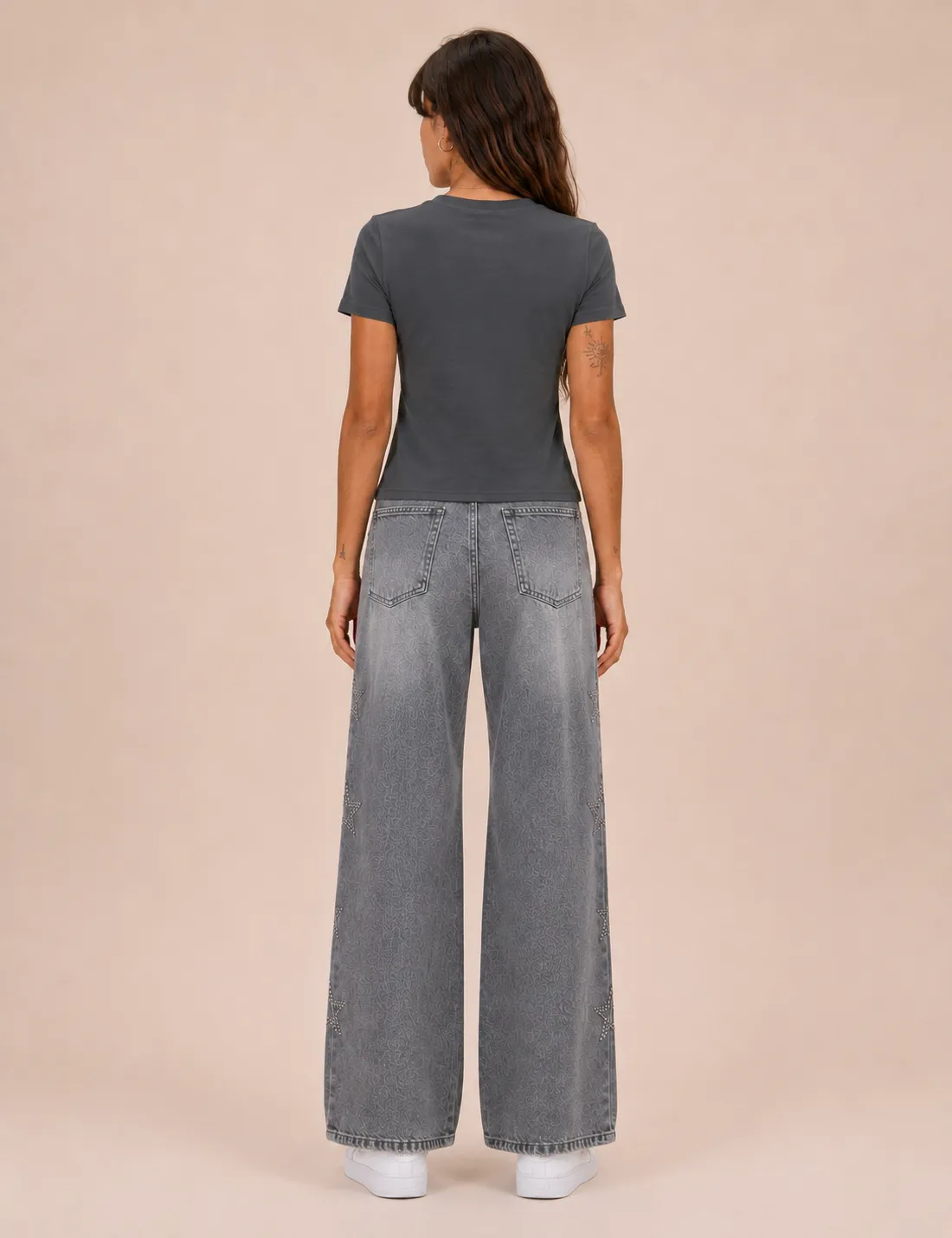 Alternative view of Camiseta Estrella Strass Marengo