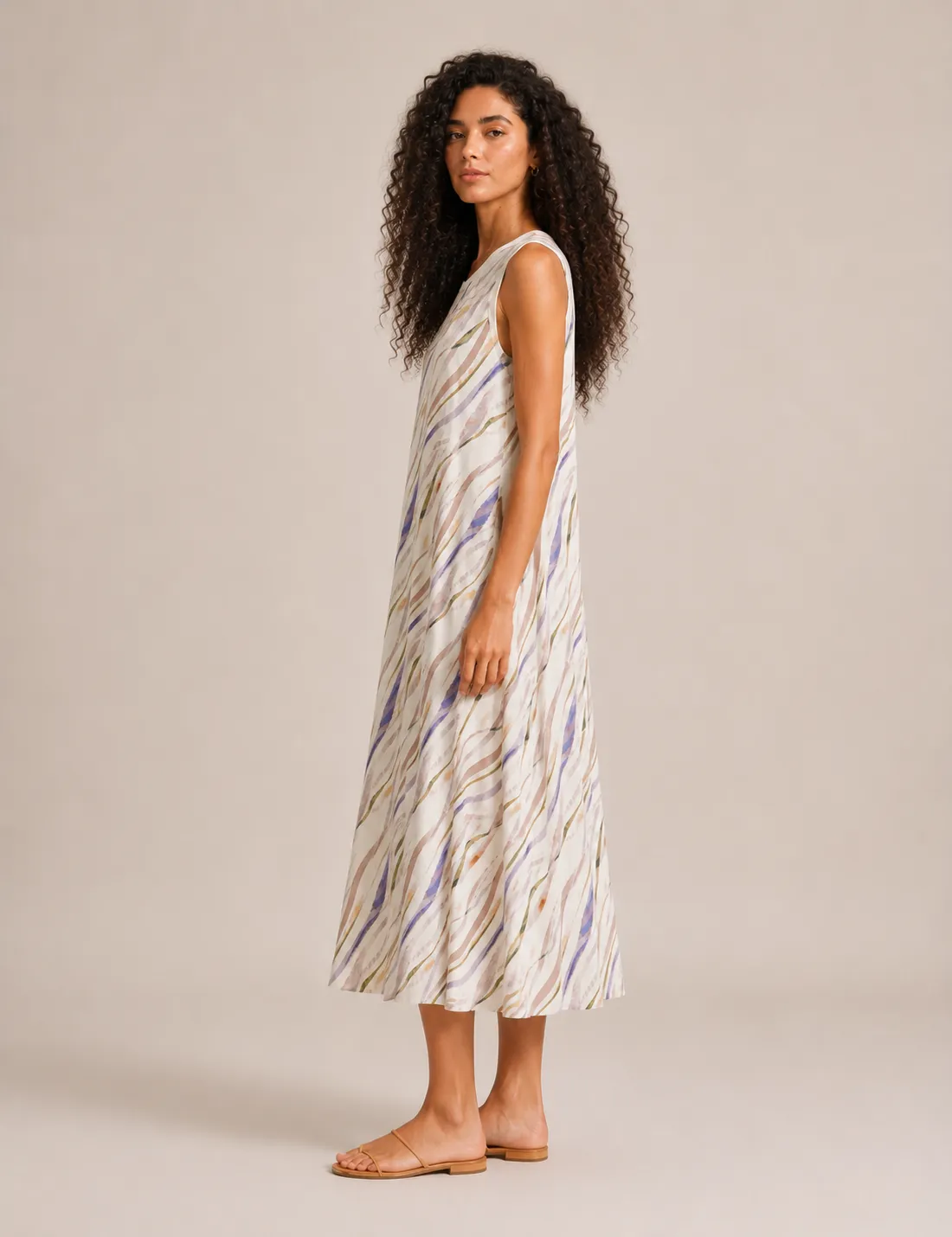 Vestido Estampado Malva - Imagen 3