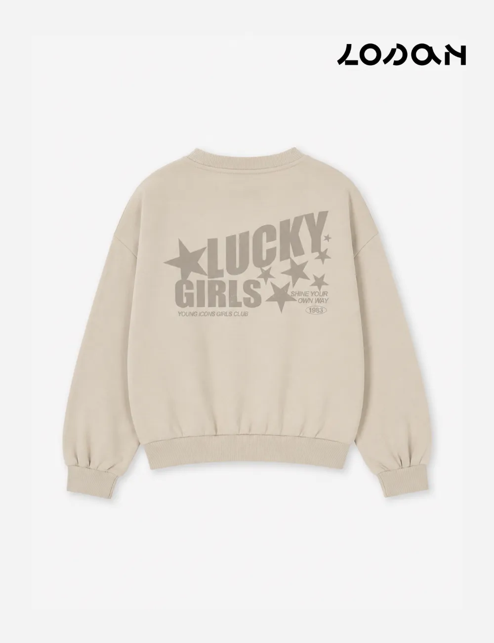 Alternative view of Sudadera Lucky Beige