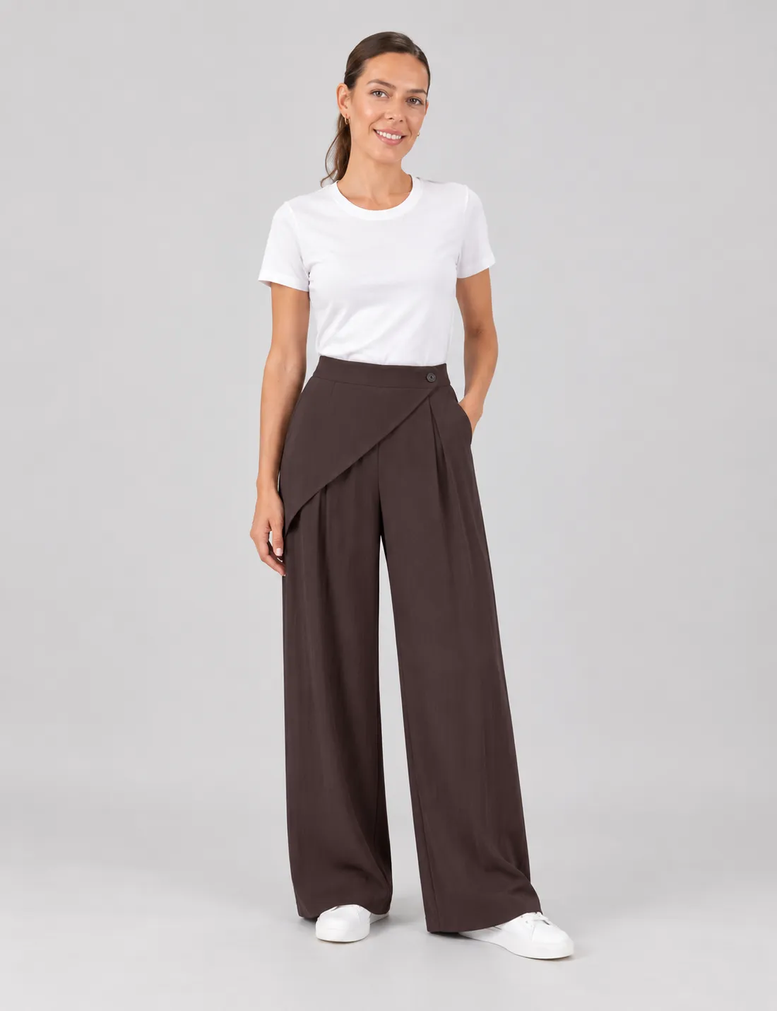 Pantalón Pañuelo Palazzo Chocolate