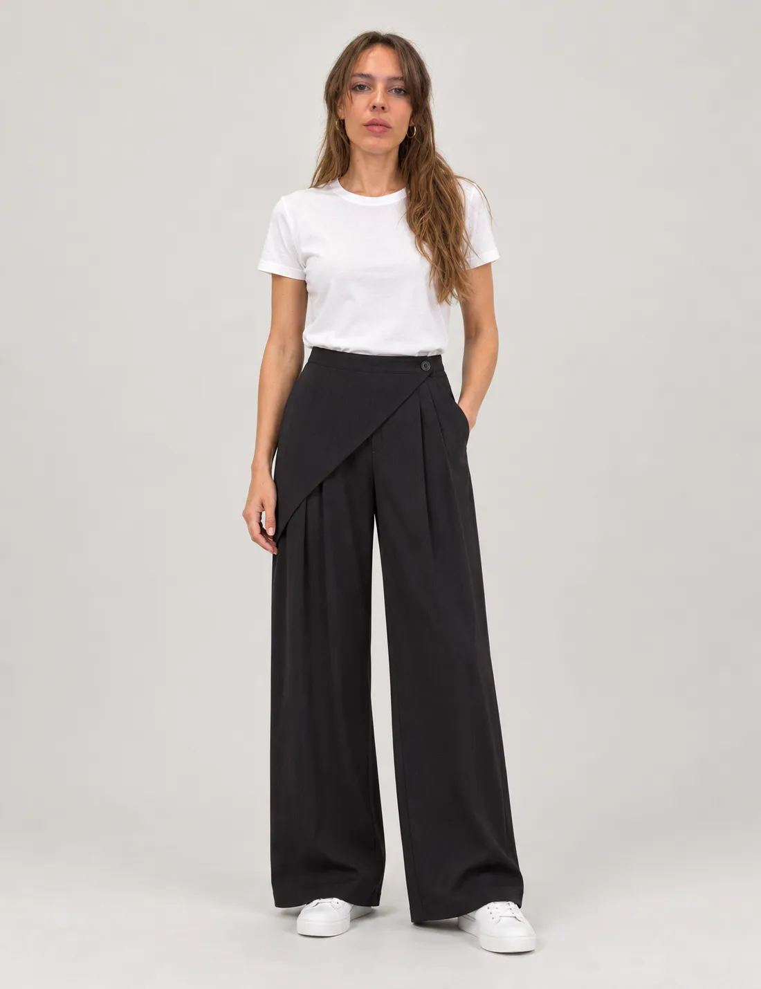 Pantalón Pañuelo Palazzo Negro