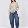 Camisa Rayas Puntilla