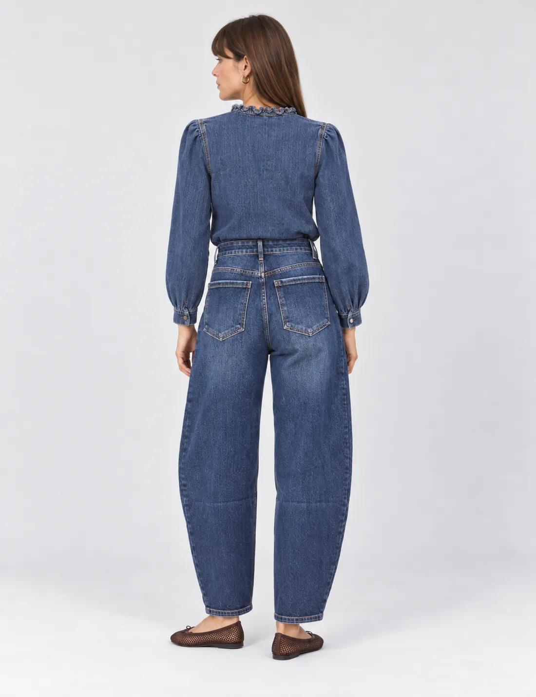 Alternative view of Camisa Denim Volante