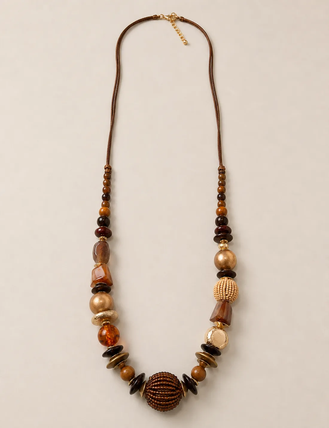 Collar Cordones Bolas