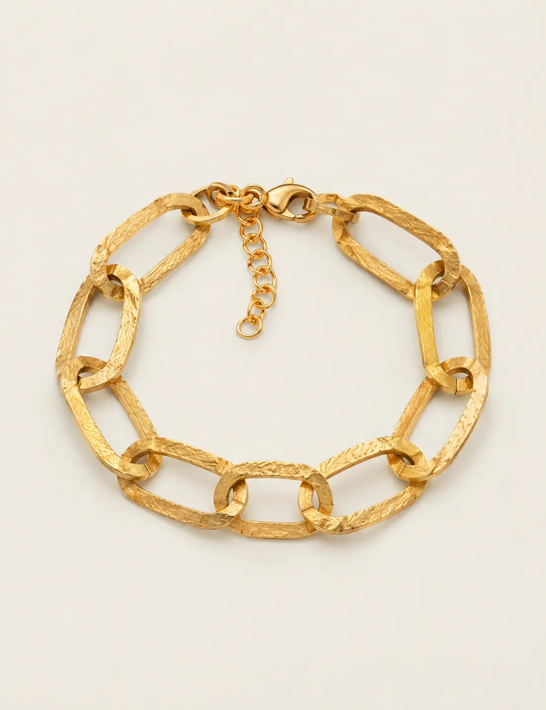 Pulsera Acero Eslabones Dorada