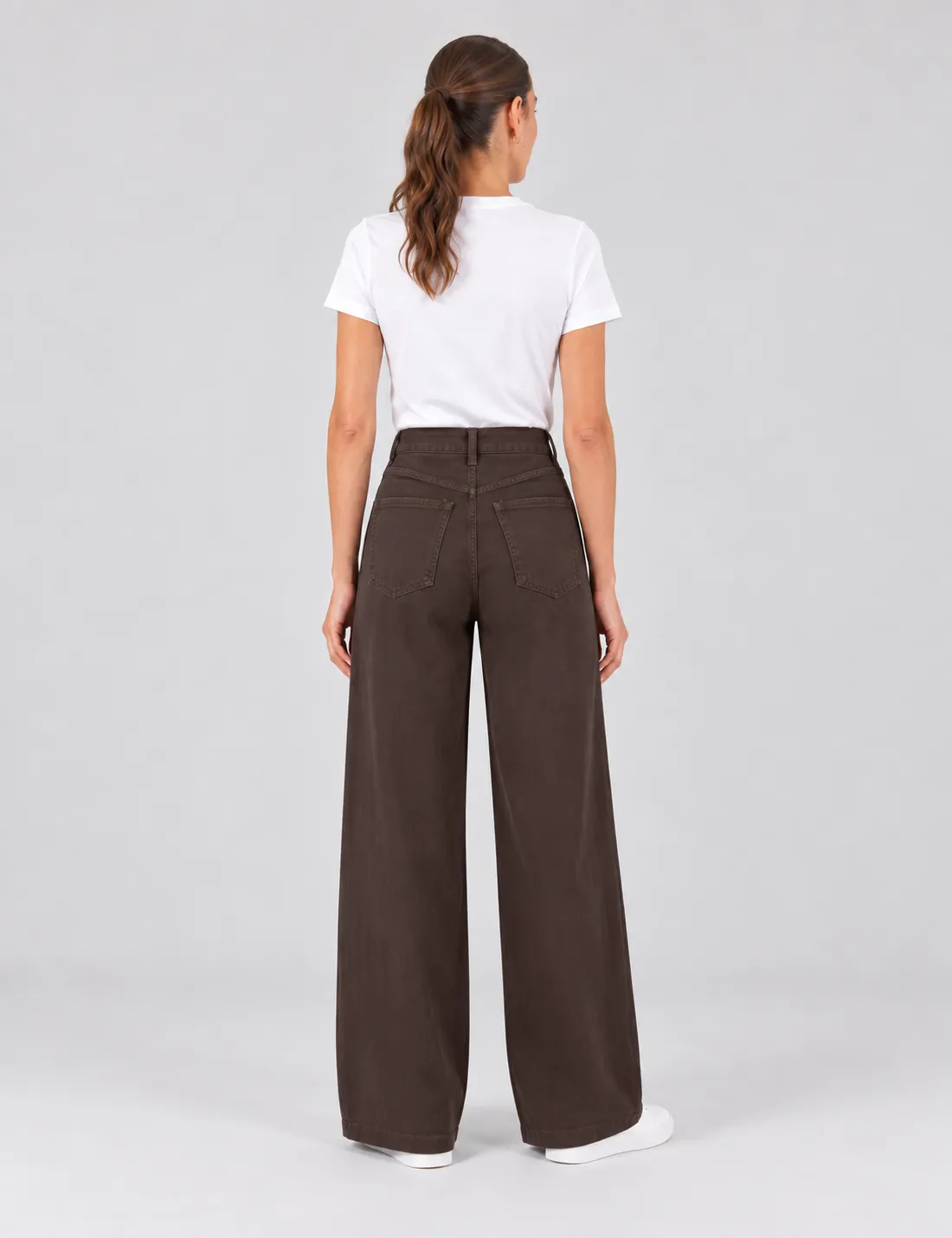 Alternative view of Jeans Baggy Cruzado Chocolate