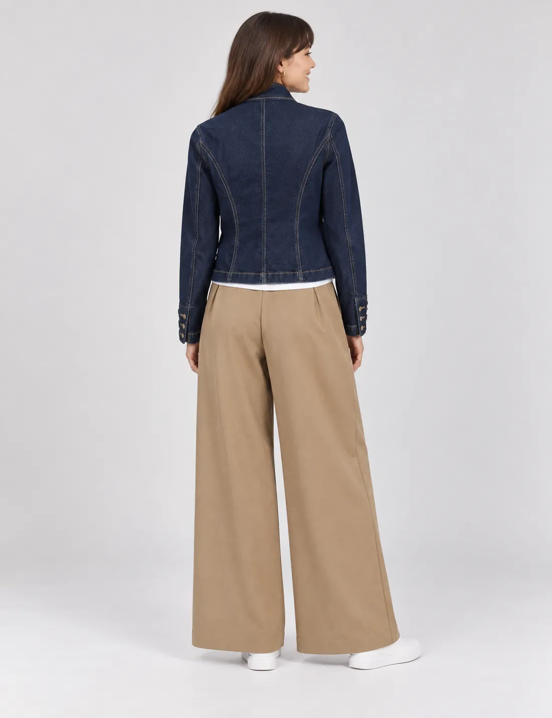 Alternative view of Cazadora Botones Denim Oscuro