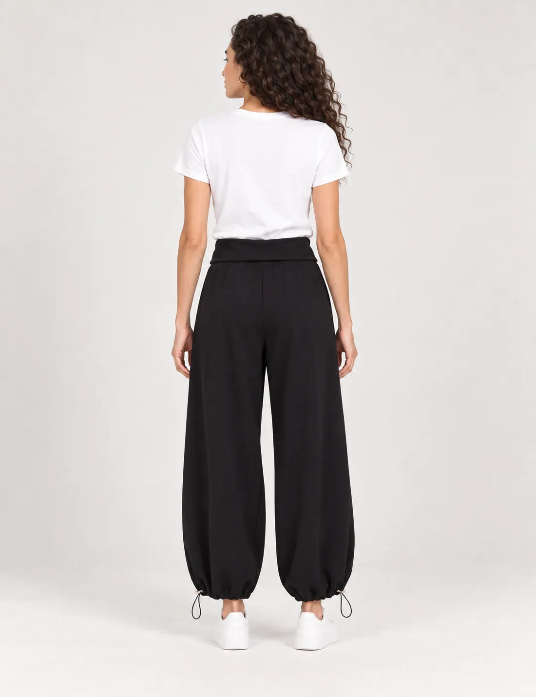 Alternative view of Pantalón Sport Bombacho Negro