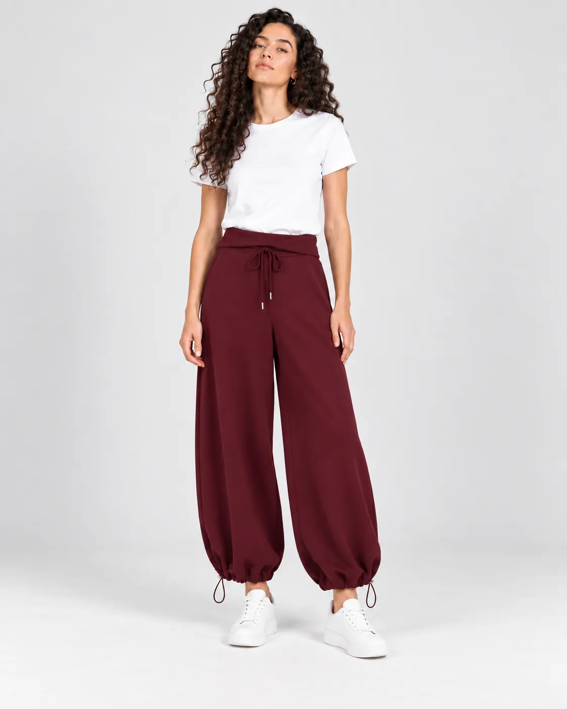 Pantalón Sport Bombacho Vino