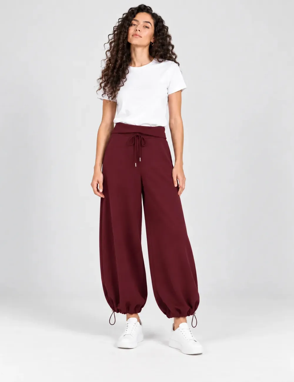 Pantalón Sport Bombacho Vino