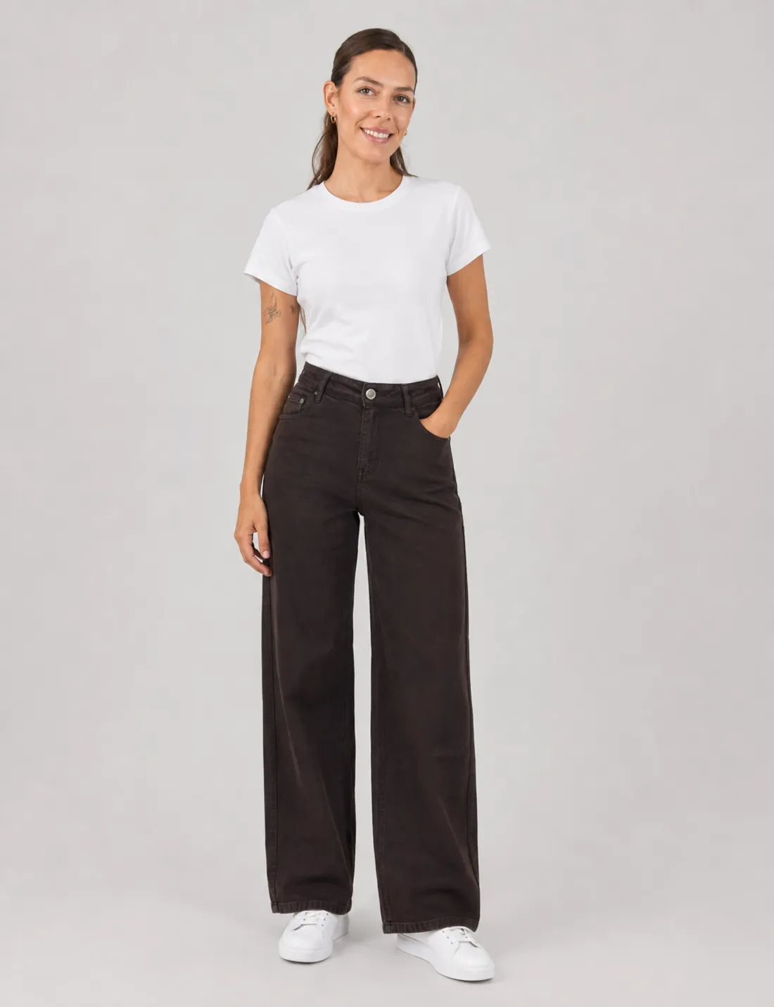 Jeans Denim Straight Chocolate