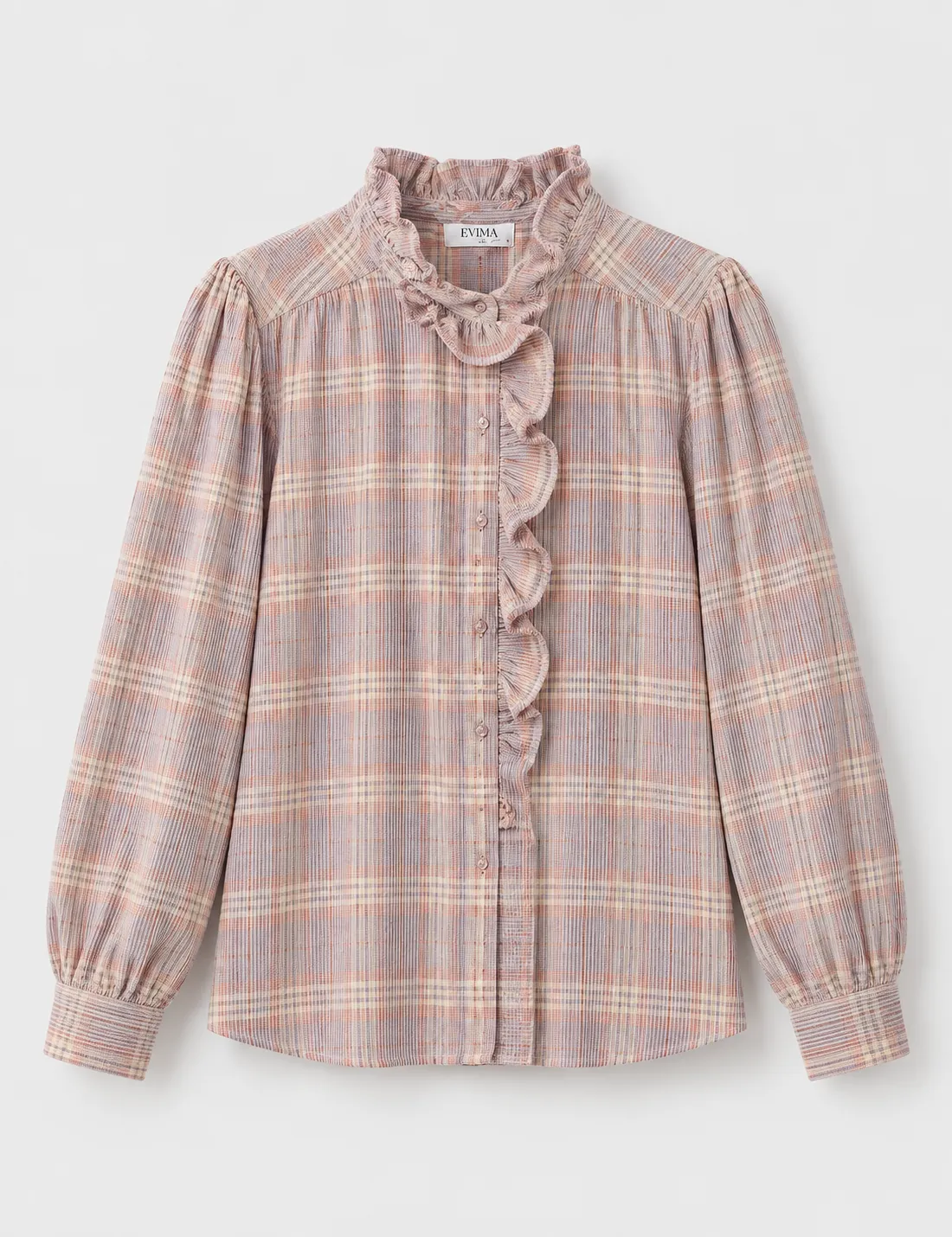 Camisa Cuadros Pana Malva