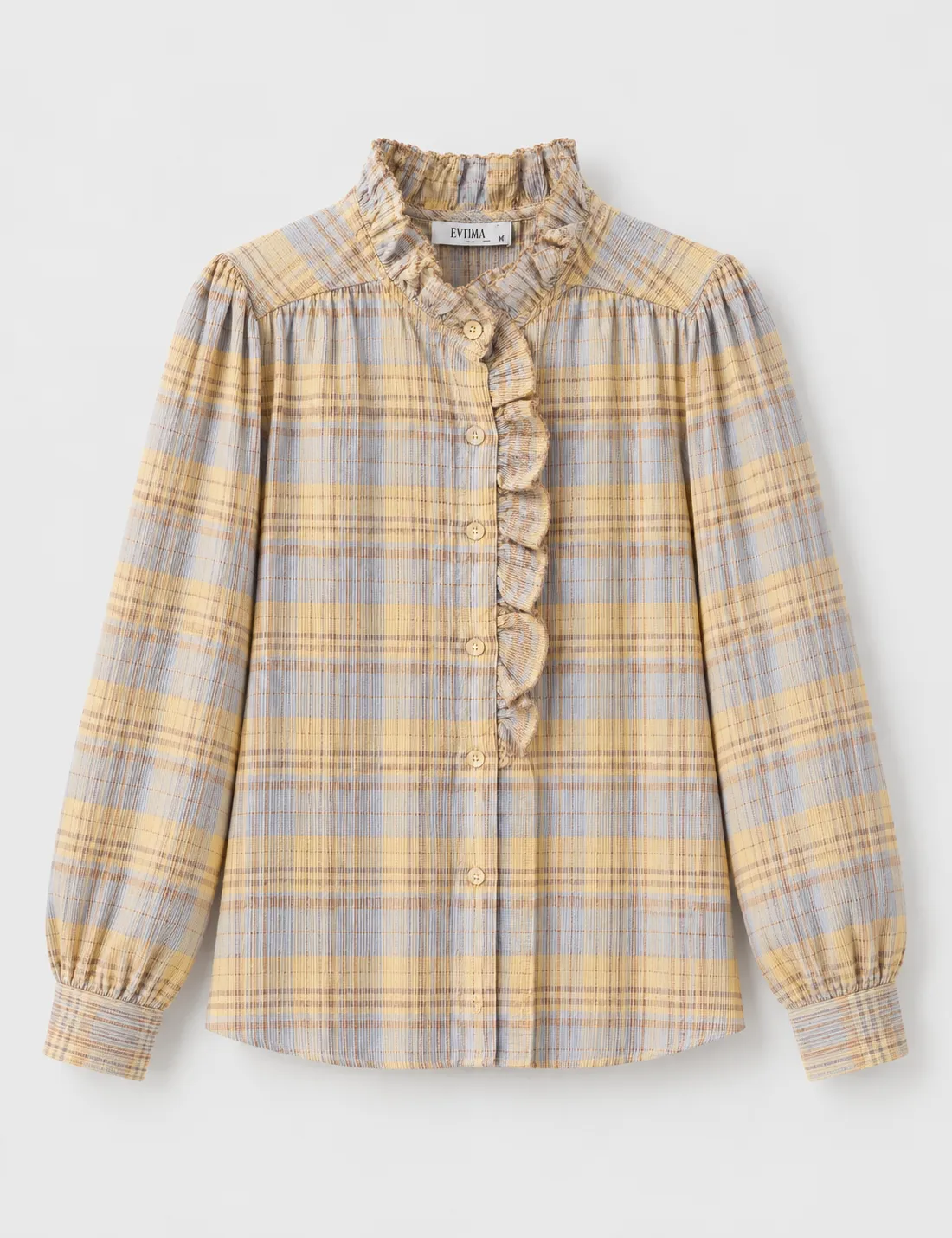 Camisa Cuadros Pana Amarilla