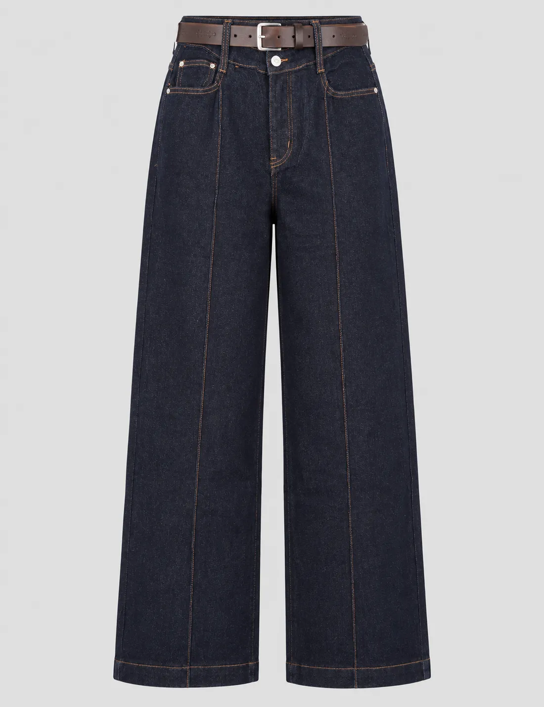 Jeans Wide leg Denim Ribete - Imagen 3