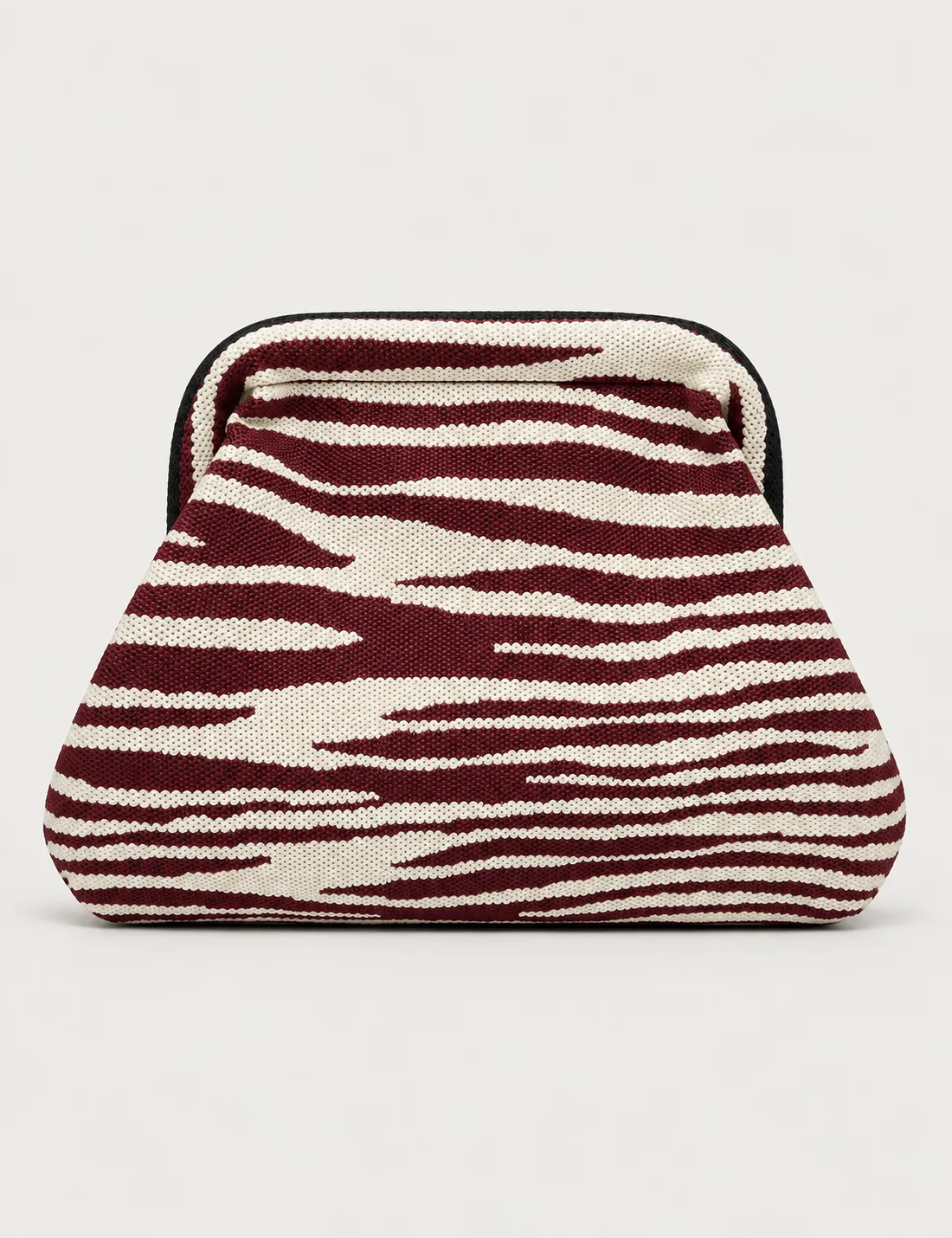 Bolso Clutch Cebra Burdeos