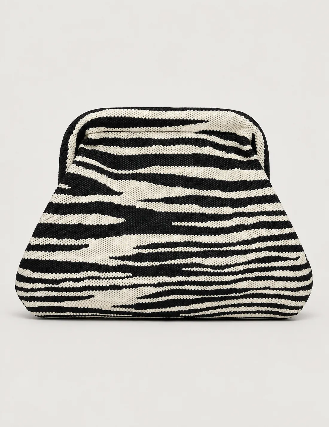 Bolso Clutch Cebra Negro