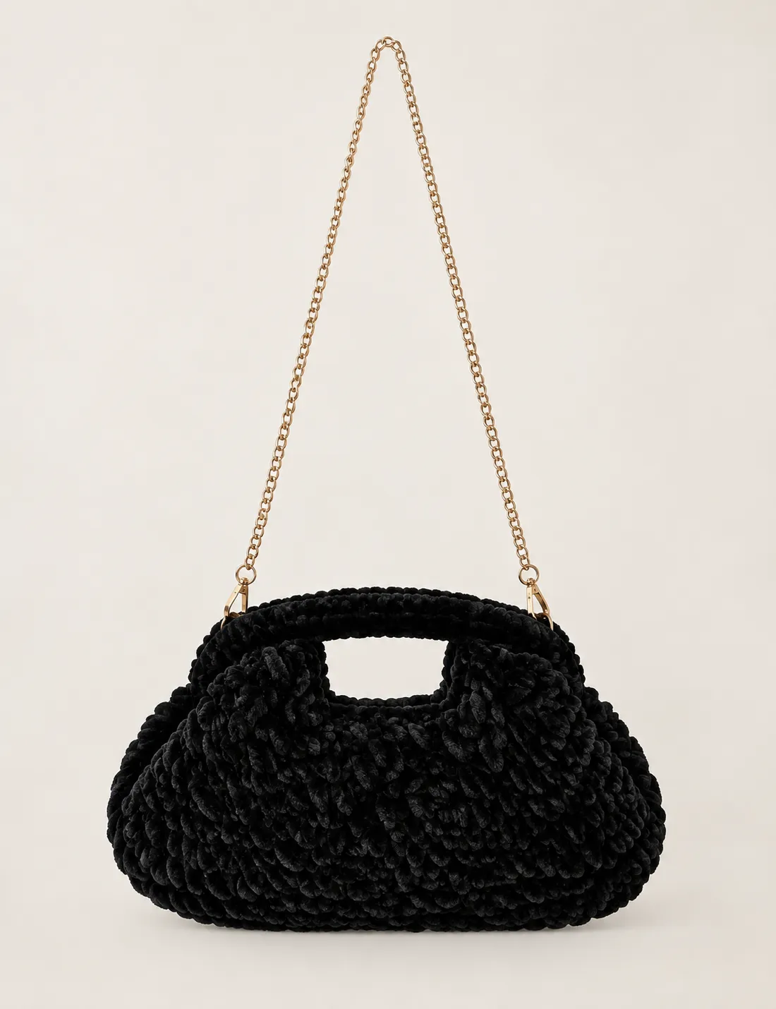 Bolso Clutch Asa Negro - Imagen 2
