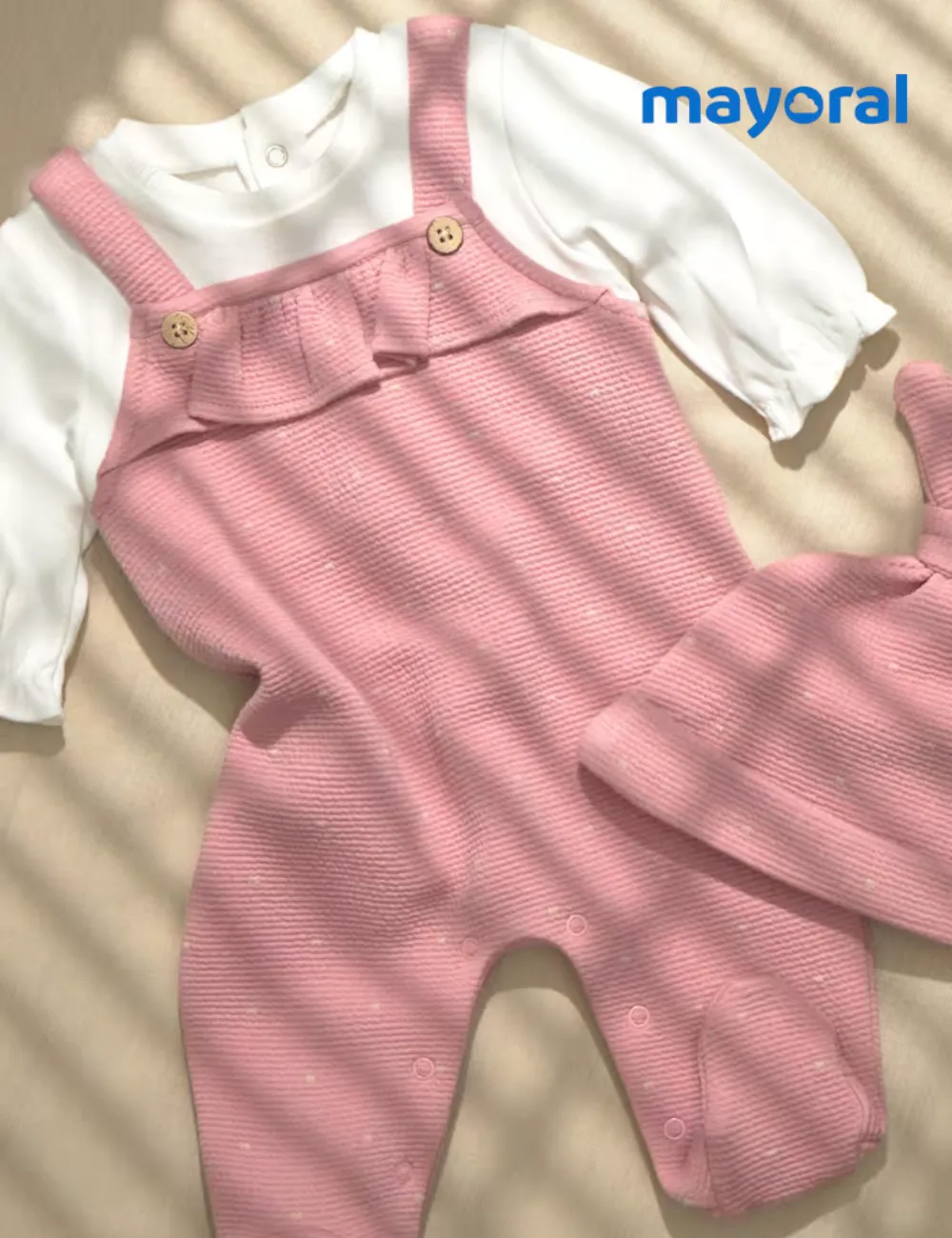 Conjunto Peto Puntitos Rosa