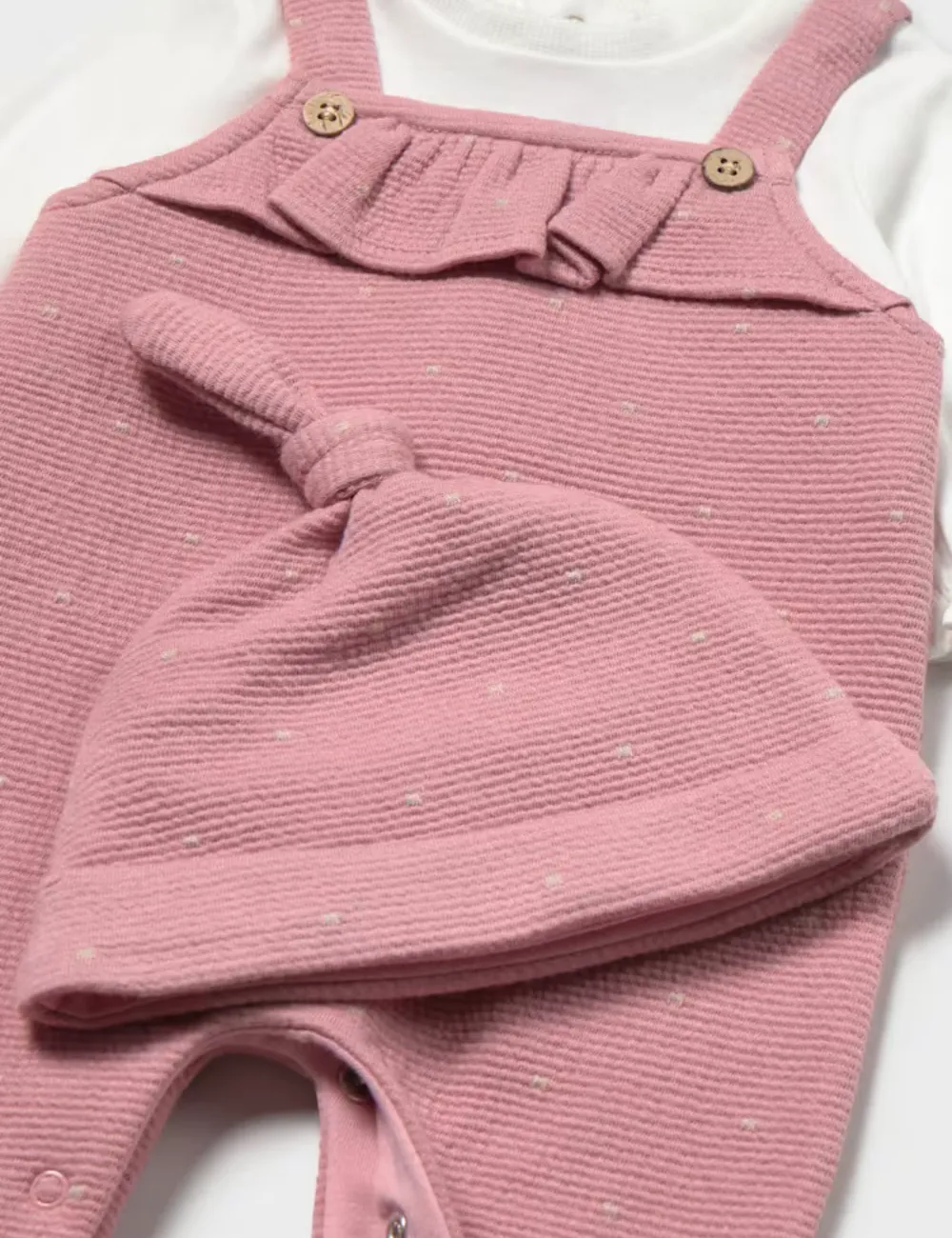 Conjunto Peto Puntitos Rosa - Imagen 4