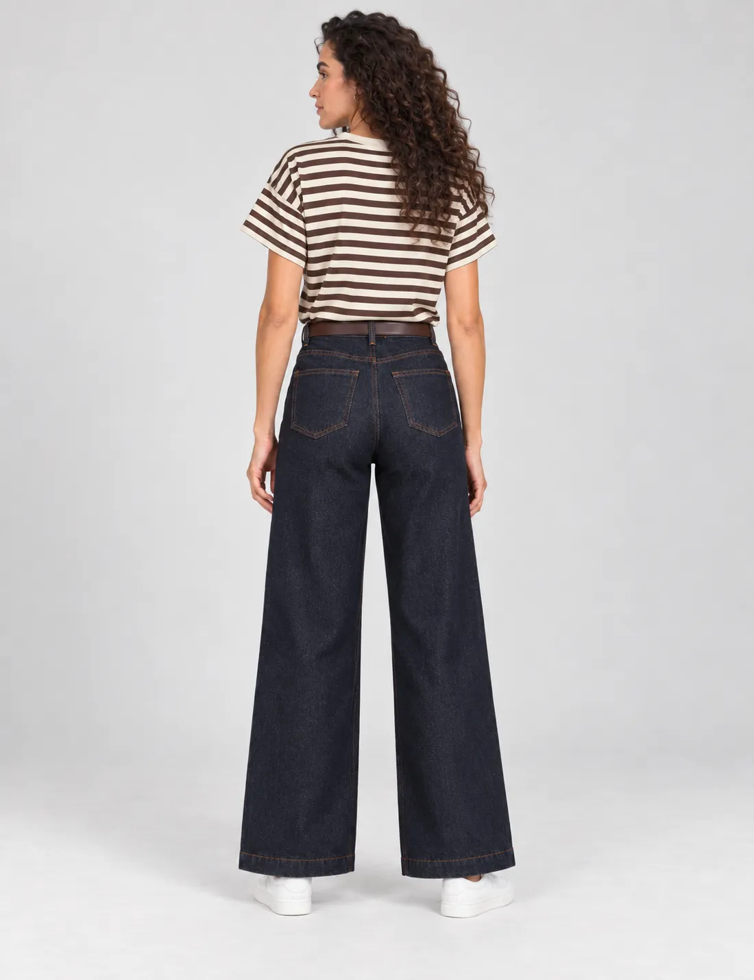 Alternative view of Camiseta Rayas Japonesa Crudo