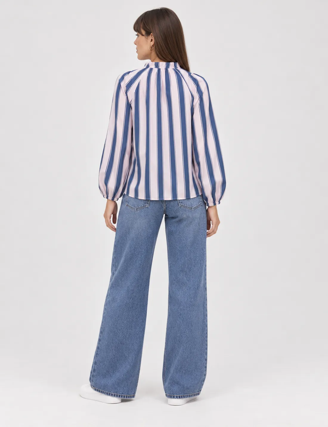 Alternative view of Camisa Rayas Lazo Rosa