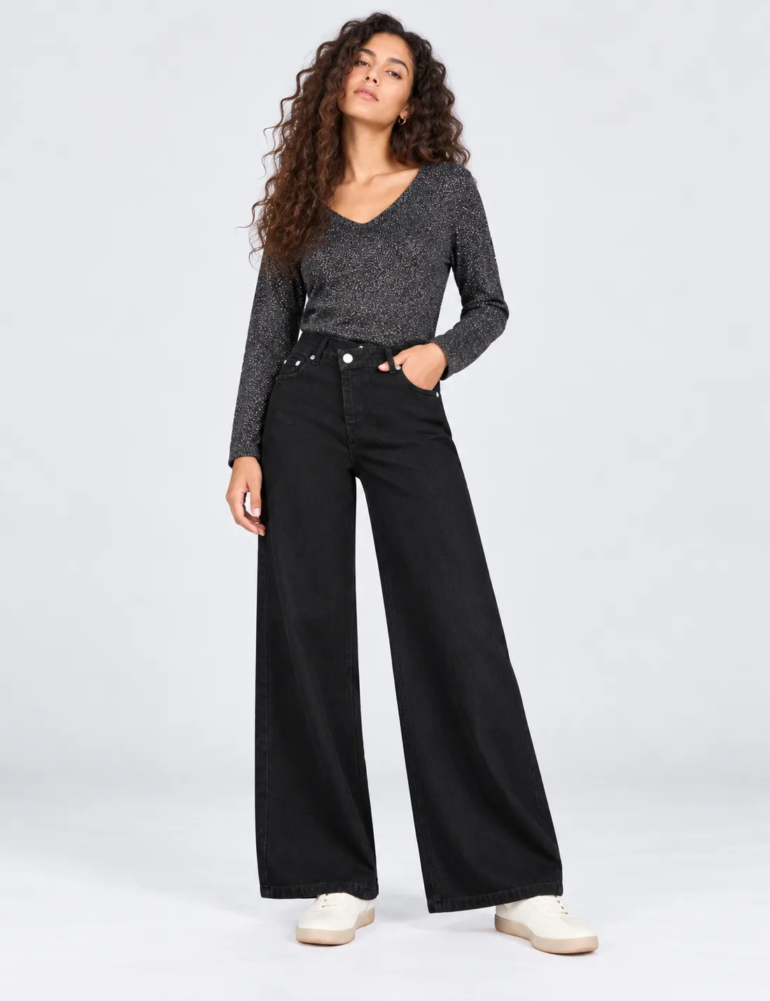 Jeans Baggy Cruzado Negro
