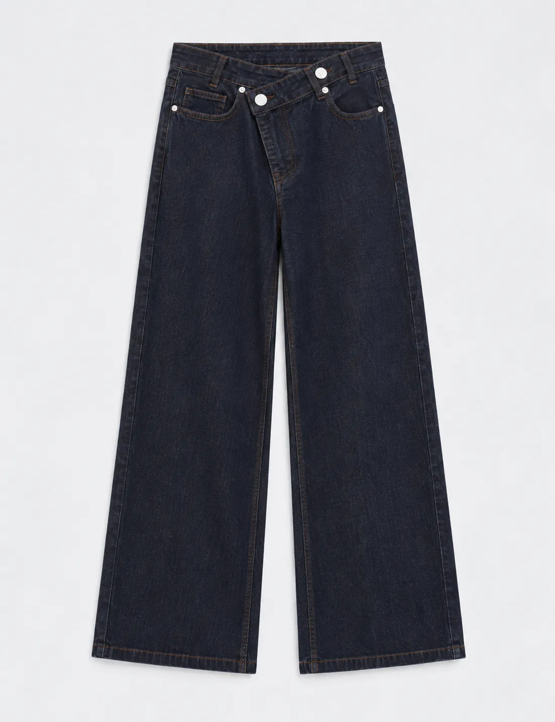 Jeans Baggy Cruzado Denim Oscuro - Imagen 3
