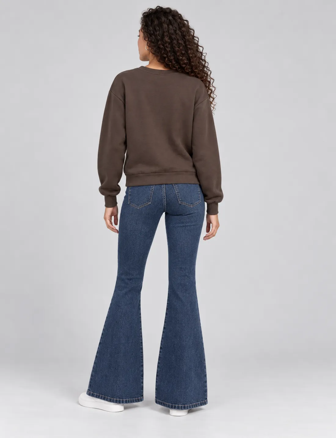Alternative view of Sudadera Botones Chocolate