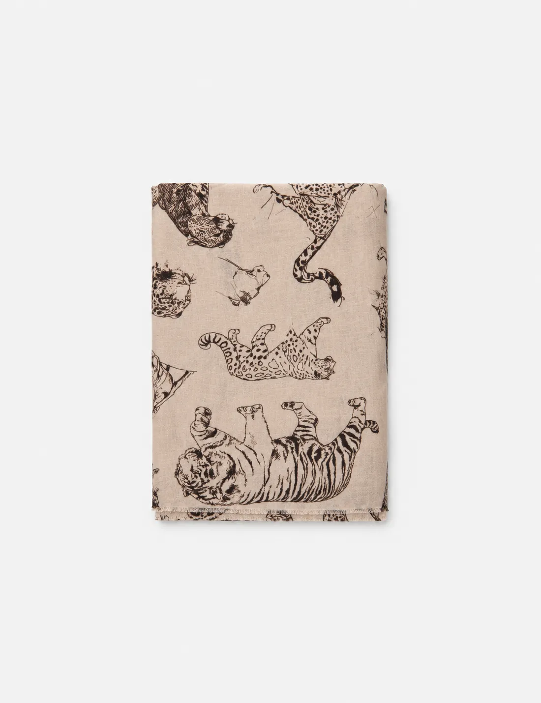 Alternative view of Pañuelo Tigres Beige