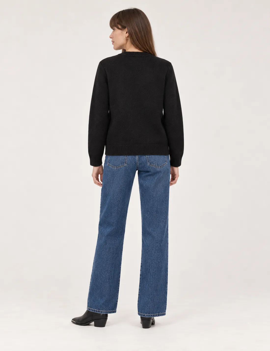 Alternative view of Chaqueta Lana Japonesa Negra